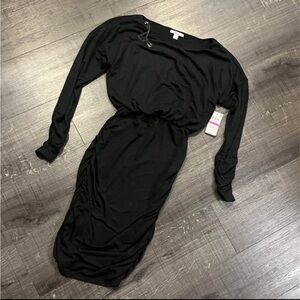 Bar III Black Long Sleeve Dress